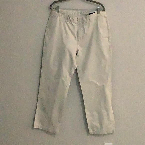 Vineyard Vines Cream Chinos Flat Front Cotton - Picture 1 of 3